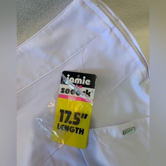 NWT Jamie Sadock Sz 18 Airwear Pleated 17.5” Skort Skirt 21316 White Golf Tennis - Picture 2 of 8
